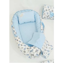 Babynest 9 Parça Set,puset Örtüsü,puset Minderi,pike,emzirme Yastığı,emzirme Önlüğü,çantalı Alt Açma