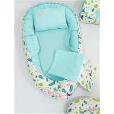 Babynest 9 Parça Set,puset Örtüsü,puset Minderi,pike,emzirme Yastığı,emzirme Önlüğü,çantalı Alt Açma