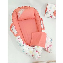 Babynest 9 Parça Set,puset Örtüsü,puset Minderi,pike,emzirme Yastığı,emzirme Önlüğü,çantalı Alt Açma