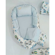 Babynest 9 Parça Set,puset Örtüsü,puset Minderi,pike,emzirme Yastığı,emzirme Önlüğü,çantalı Alt Açma