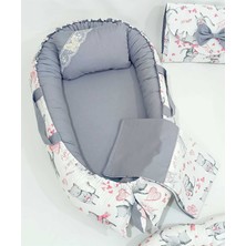 Babynest 9 Parça Set,puset Örtüsü,puset Minderi,pike,emzirme Yastığı,emzirme Önlüğü,çantalı Alt Açma