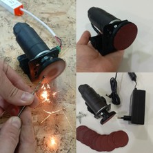 Adaptörlü Disk Zımpara Makinesi Cırt Daire Zımpara Makinesi Bıçak Bileme 50MM Cırt Zımpara Metal