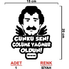 Sönmez Sticker Müslüm Baba Sticker Model 3 - Müslüm Gürses Sticker - Oto Sticker - Araba Sticker - Araç Sticker