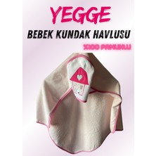 Yegge Bebek Banyo Kundağı - Pembe Bebek Banyo Havlusu - Yeni Doğan Hediyesi Kundak Havlusu