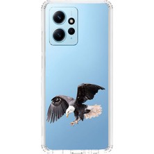 Zeyno Xiaomi Redmi Note 12 4g Uyumlu Uçan Kartal  Desenli Silikon Kılıf