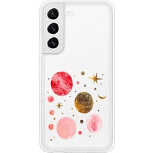 Zeyno Samsung S21FE Uyumlu Gezegenler  Desenli Silikon Kılıf