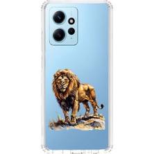 Zeyno Xiaomi Redmi Note 12 4g Uyumlu Aslan Gücü  Desenli Silikon Kılıf