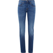 Denim Trip MARCEL Premium Slim Straight Fit Orta İndigo Erkek Jean Pantolon