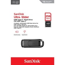 Sandisk Ultra Slider 256GB SDCZ480-256G-G46 USB 3.2 Usb-Type-C Bellek