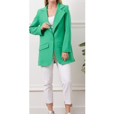 Tek Düğmeli Blazer Ceket