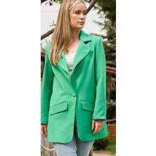 Tek Düğmeli Blazer Ceket