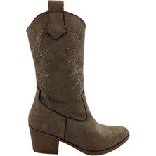 Çiğdem Kundura Cazadora Kadın Kovboy Botu - Cazadora - Vizon - 36