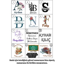 Atatuğ Hediyelik Isme Özel Tasarım Kişiselleştirme Seçenekli Kutulu Kahve Fincan Seti M-2