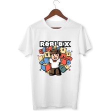 Roblox Çocuk Tişörtü Roblox Beyaz T-Shirt Yetikin Çocuk