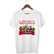 Alpşan Ticaret Roblox Isme Özel Tişört Roblox Çocuklar Için Tişört Beyaz Yetişkin Çocuk