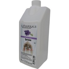 Çanakkale Kolonyaları (Şeffaf Renksiz) Lavanta Kolonyası -1 Litre -Korumalı Kapak - Yeni Model