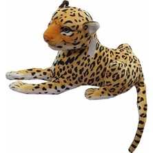 Peluş Sesli Kükreyen Leopar 30 cm - Uyku ve Oyun Arkadaşı Peluş Oyuncak