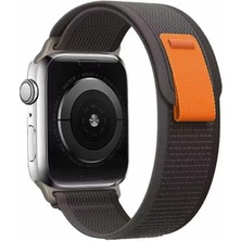 Coolacs Apple Watch Series 10 46MM ile Uyumlu Hasır Örgü Işlemeli Kordon Kayış