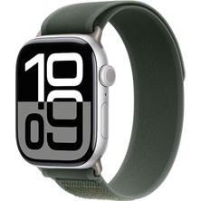 Coolacs Apple Watch Series 10 42MM ile Uyumlu Hasır Örgü Işlemeli Kordon Kayış