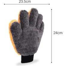 Ucuzakapinda Çift Taraflı Mikrofiber & Polar Araba Yıkama Eldiveni – Yumuşak Mercan Polar, Çizik Önleyici