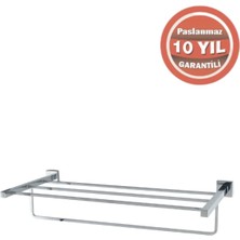 Çelik Banyo Paslanmaz Pirinç Tamay Havluluk Alt Borulu 50CM