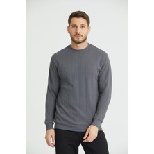 Shoppingdimoda  Pamuk, Bisiklet Yaka, Desenli Erkek Sweatshirt