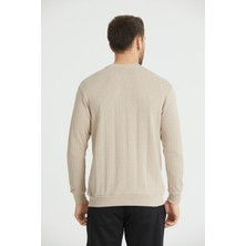 Shoppingdimoda  Pamuk, Bisiklet Yaka, Desenli Erkek Sweatshirt