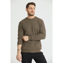 Shoppingdimoda  Pamuk, Bisiklet Yaka, Desenli Erkek Sweatshirt