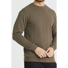 Shoppingdimoda  Pamuk, Bisiklet Yaka, Desenli Erkek Sweatshirt