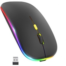 Gökkuşağı Kablosuz Rgb Ledli Şarjlı 2.4ghz Wireless Mouse