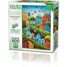 KS Games Village Tith Butterflies 500 Parça Puzzle