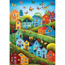 KS Games Village Tith Butterflies 500 Parça Puzzle