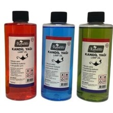 Dünya Magnet Kandil Yağı 3''lü Set Yeşil Kırmızı Mavi İç Mekan Herbiri 250 ml Toplam 750 ml