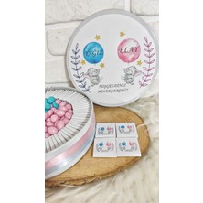 Bunny 80 Adet 200 gr Drajeli Ikiz Bebek Temalı Hediyelik Hoşgeldin Bebek Çikolatası