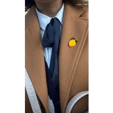 Limon Seramik Broş - Rozet - Pin