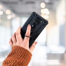 Pazarella Xiaomi Redmi Note 9 Yüzüklü Standlı Tlp Tank Kılıf  (Armor Mılıtary Case)