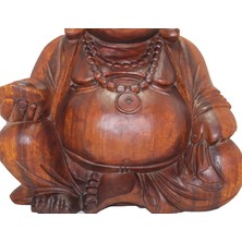 Çerçici Oturan Ahşap Buda 50 cm ST00030