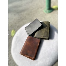 SF Collection Siyah Hakiki Deri Erkek Cüzdan El Yapımı Gerçek Deri Cüzdan Kartlık - Gerçek Deri Cüzdan İsme Özel Kişiselleştirme