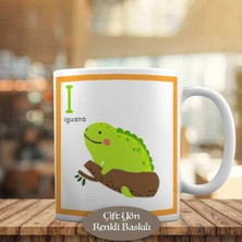 Asilmeydan Dalda Yeşil İguana Kupa Bardak Hediyelik-53876-6355