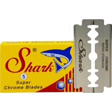 Shark Super Chrome Tıraş Bıçağı 1 Adet 5'Li Kutu Jilet (5 Adet Yaprak Jilet)