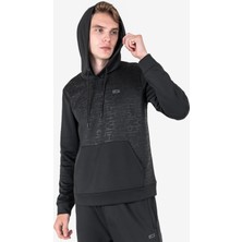 Lescon Siyah Erkek Kapüşonlu Sweatshirt 23N-1137