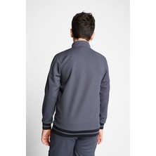 Lescon Antrasit Çocuk Fermuarlı Sweatshirt 23B-3124