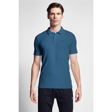 Lescon Indigo Erkek Kısa Kollu Polo Yaka T-Shirt 24S-1275-24B
