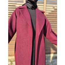 Nan'a Couture Kadın Kol Detaylı Oversize Kaban