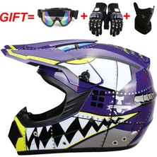 Mundo Venta Unisex Yetişkin Motosiklet Kaskı Off-Road Kask Seti (Yurt Dışından)