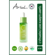 Ariul Green C Vitaminli Yüz Ampulü 15 ml|Ton Eşitleyici, Leke Karşıtı|Glutatyon, 13 Vitamin Kompleks