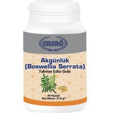Ersağ Akgünlük Boswellia Serrata Takviye Edici Gıda 60 Kapsül