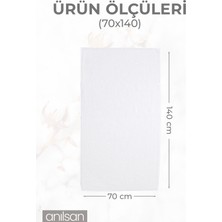 6'lı Beyaz Banyo Havlusu - 70x140 cm, 490 gr, %100Pamuk, Spa ve Otel Havlusu, Günlük Kullanıma Uygun