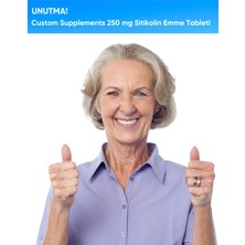 Custom Supplements® 250 Mg Sitikolin Emme Tableti (60 Tablet)