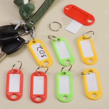 Hit Dükkan Plastik Isim Yazılabilen Karışık Renk 15 Adet Anahtarlık (5CMX2CM)